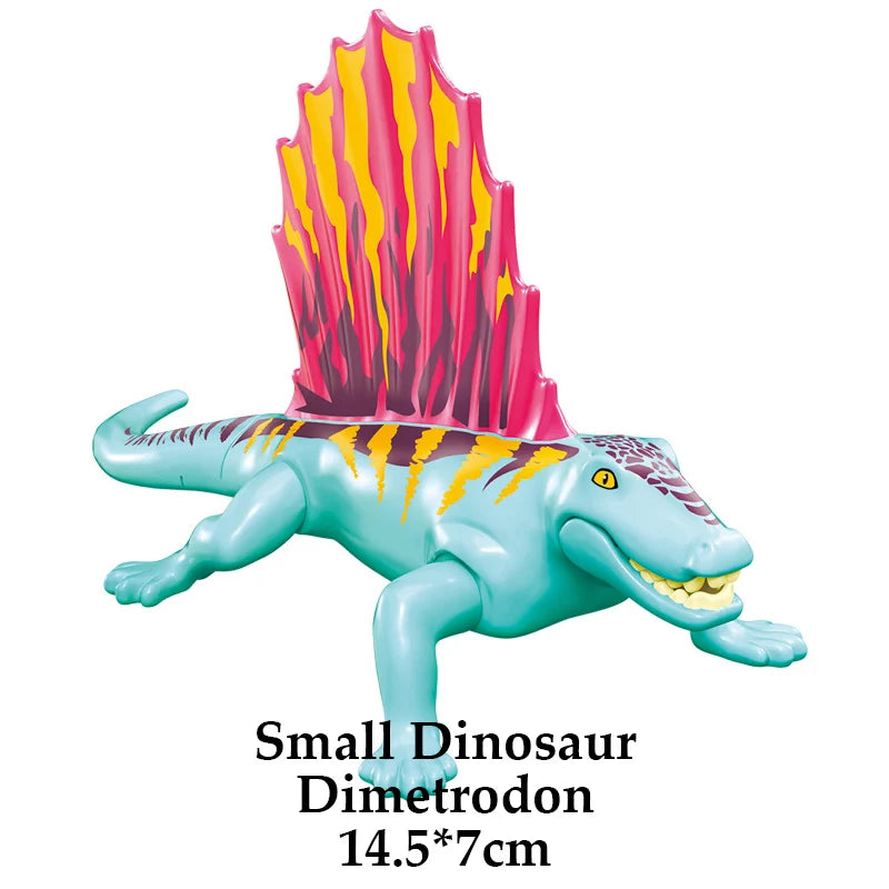 Jurassic Dinosaur Building Blocks – T-Rex, Raptor, Triceratops Models