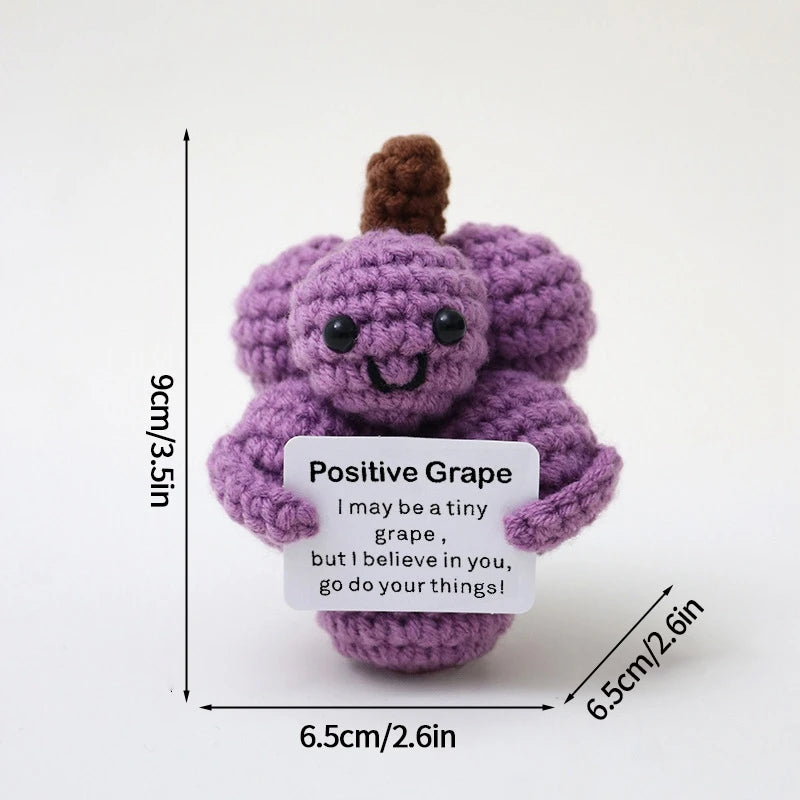 Positive Crochet Doll Kit – Handmade Gift with Affirmation Card