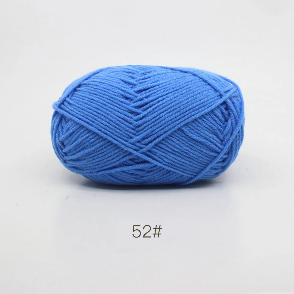 50g Soft Milk Cotton Yarn – Hand Knitting & Crochet Thread