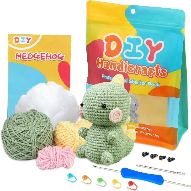 BUDDUR Beginner Crochet Kit of Flowers with Cotton Yarn and Instructions