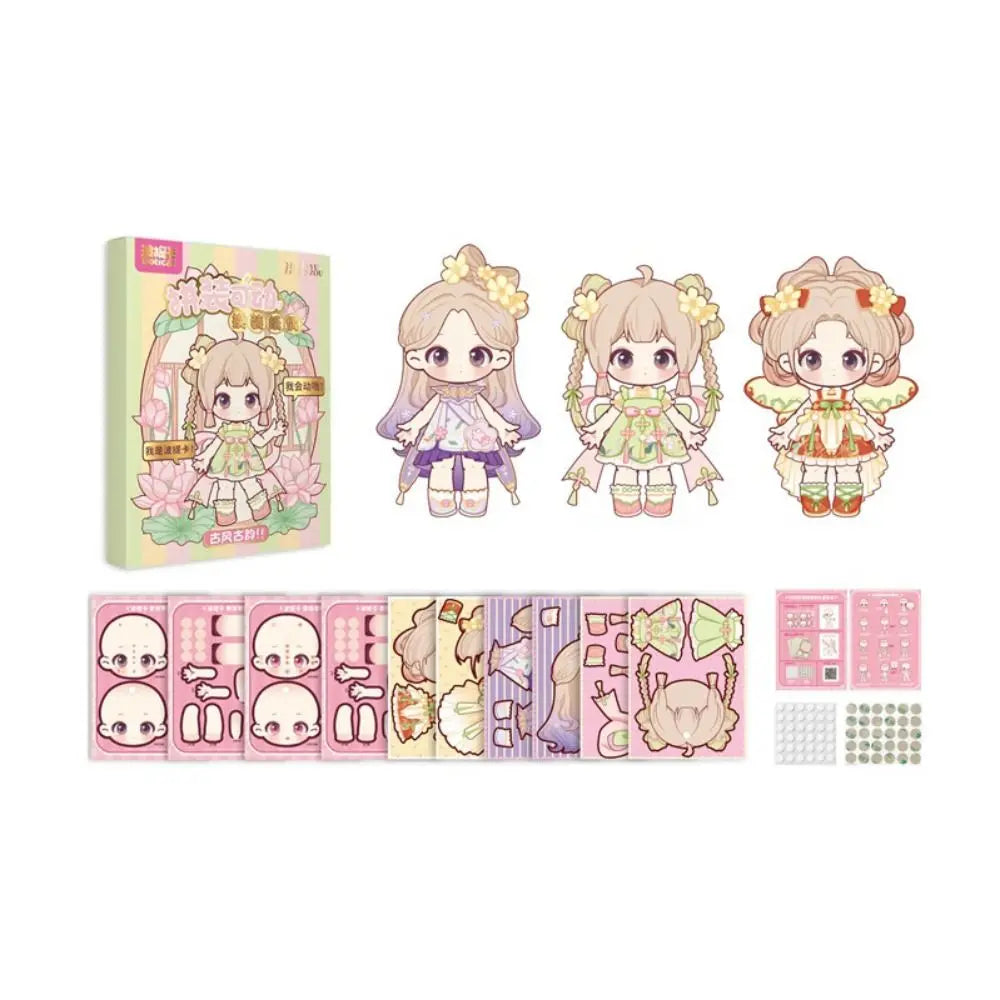 DIY 3D Paper Doll Puppet Montessori Toy