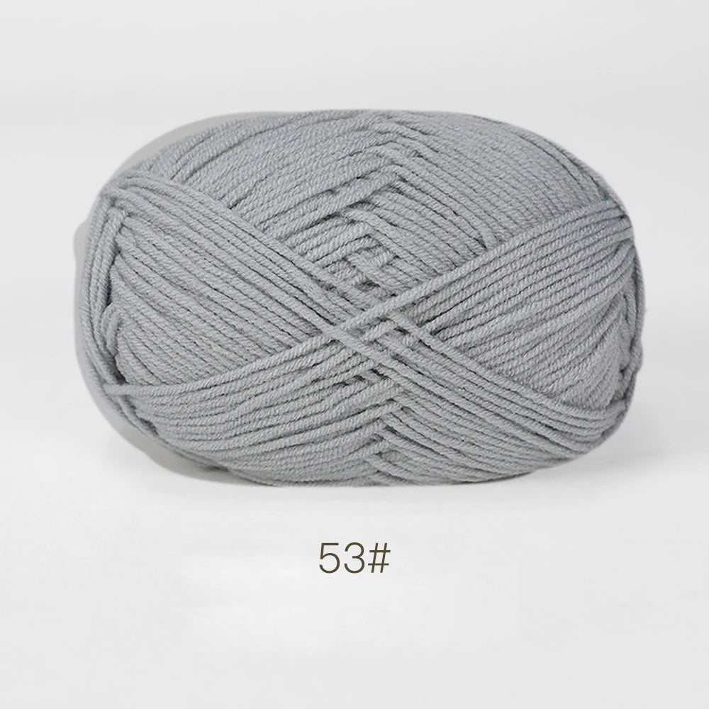 50g Soft Milk Cotton Yarn – Hand Knitting & Crochet Thread
