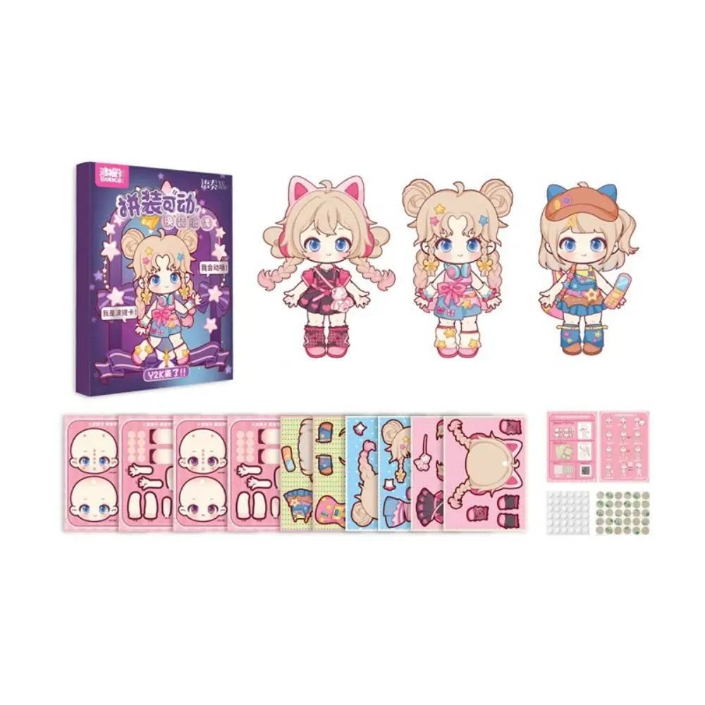 DIY 3D Paper Doll Puppet Montessori Toy