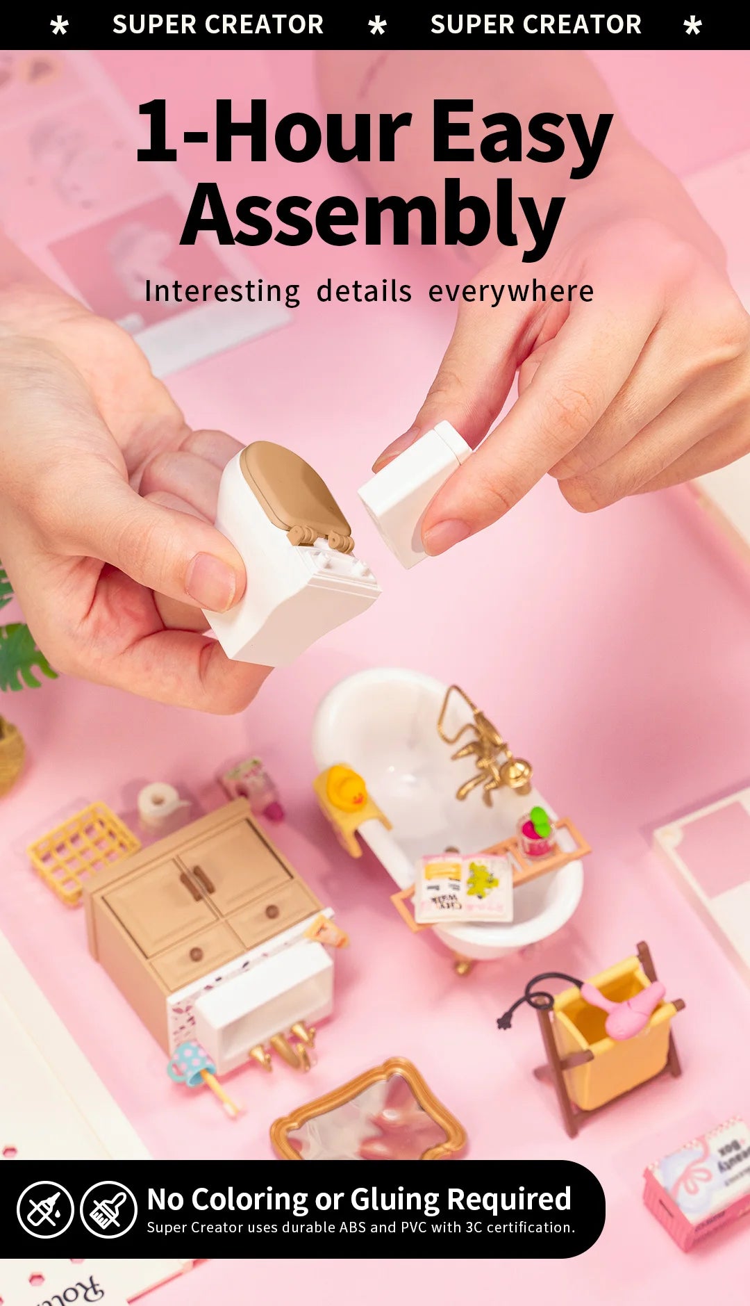 Robotime DIY Miniature Dollhouse – Supply Store Kit