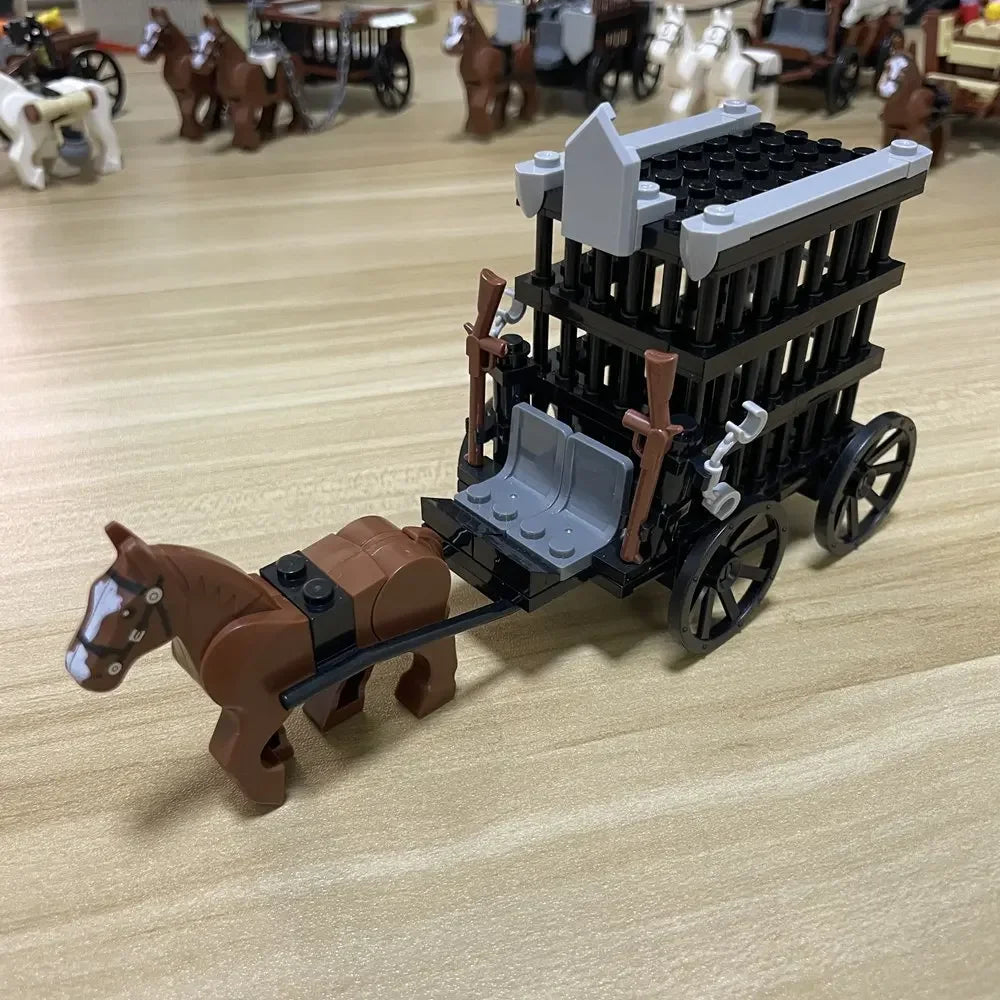 MOC Medieval Carriage & Military Weapons Set