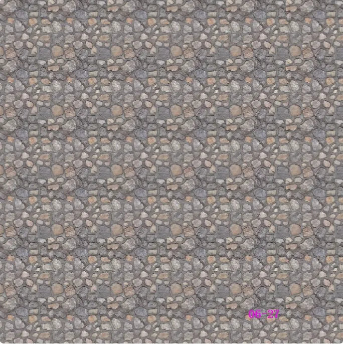 Miniature Road & Pavement Sticker Set (2pcs, 21x29cm)