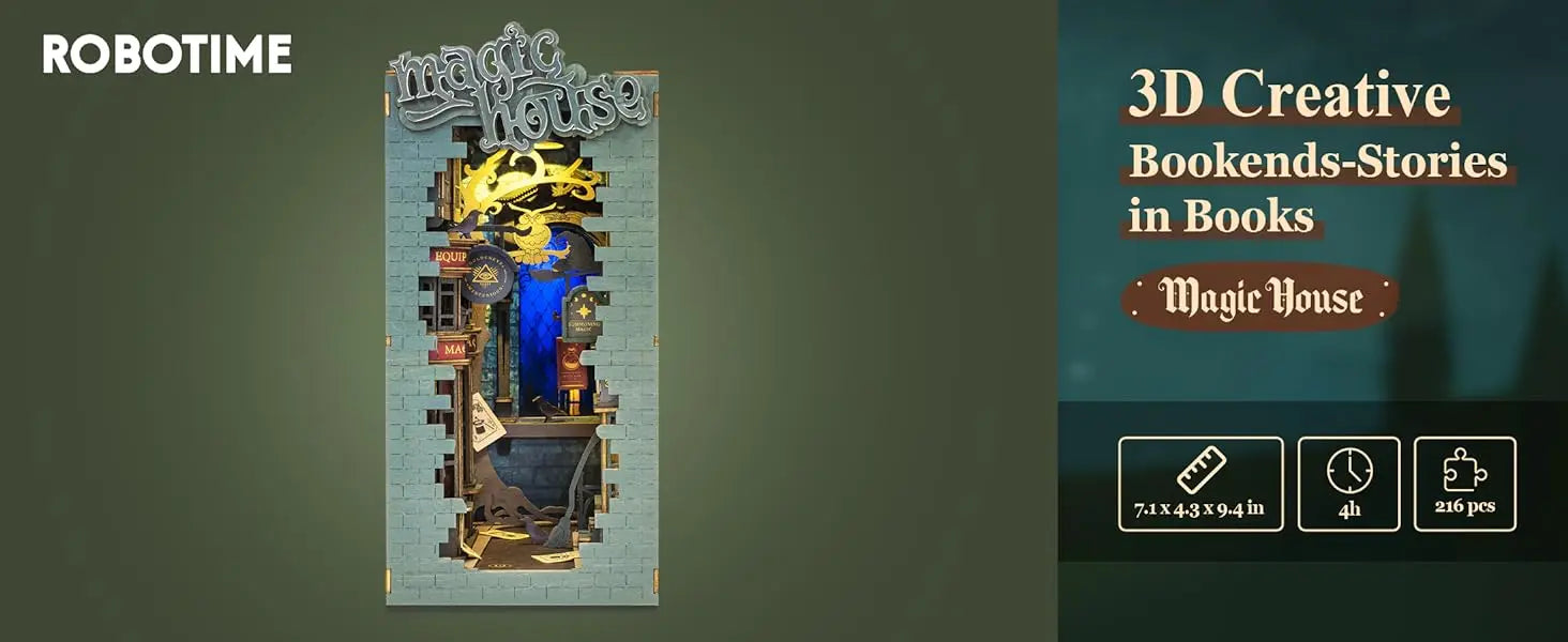 Robotime Rolife DIY Book Nook Miniature Dollhouse