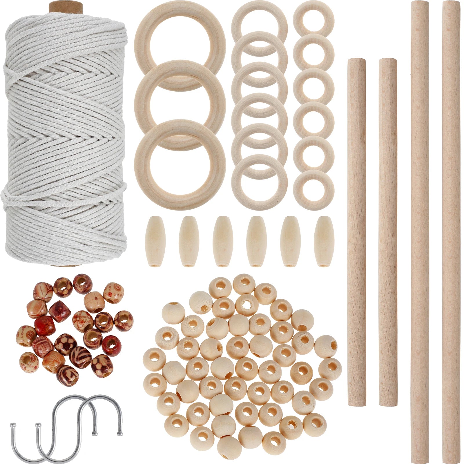 Beginner Macrame Kit with Cotton Rope