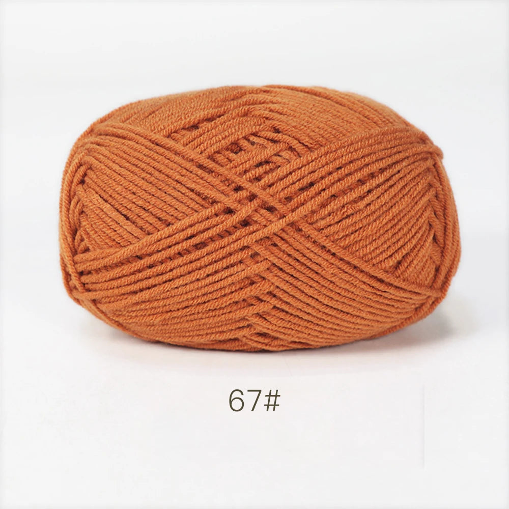 50g Soft Milk Cotton Yarn – Hand Knitting & Crochet Thread