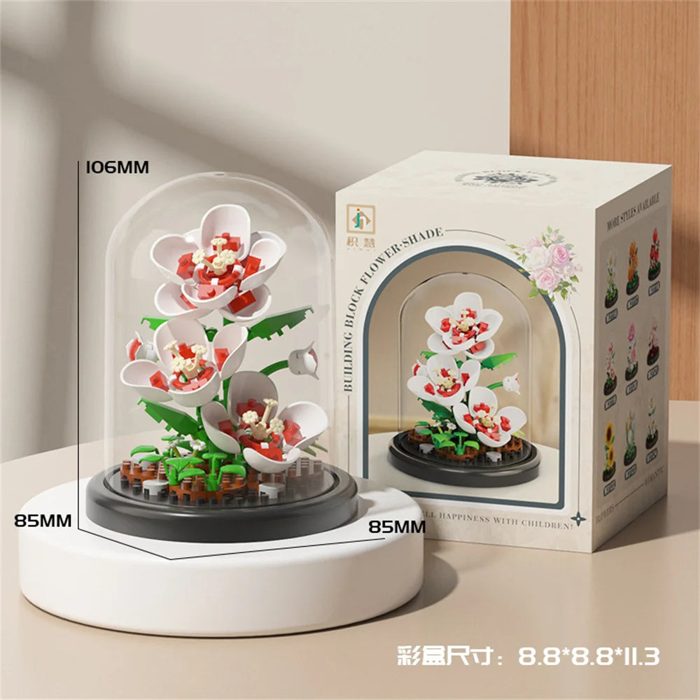 Eternal Flower Bonsai Micro Building Blocks Model