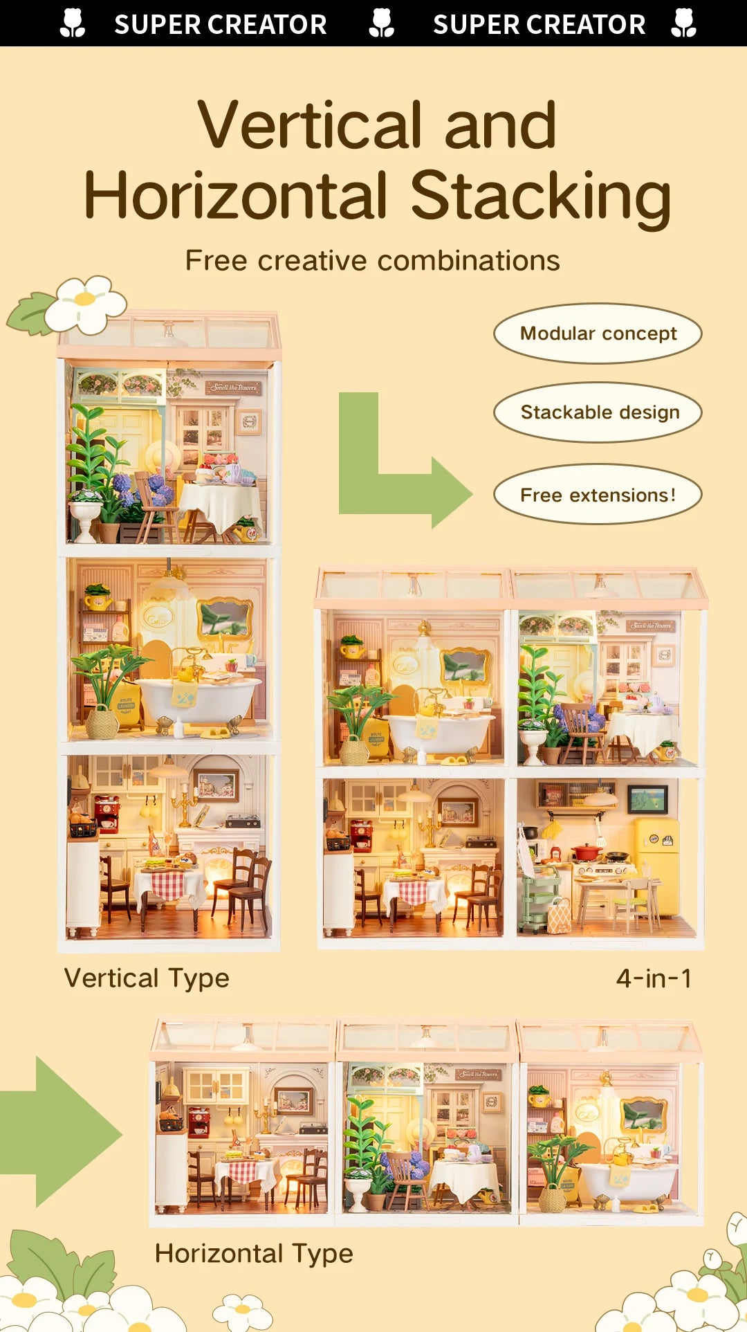 Robotime DIY Miniature Dollhouse – Supply Store Kit