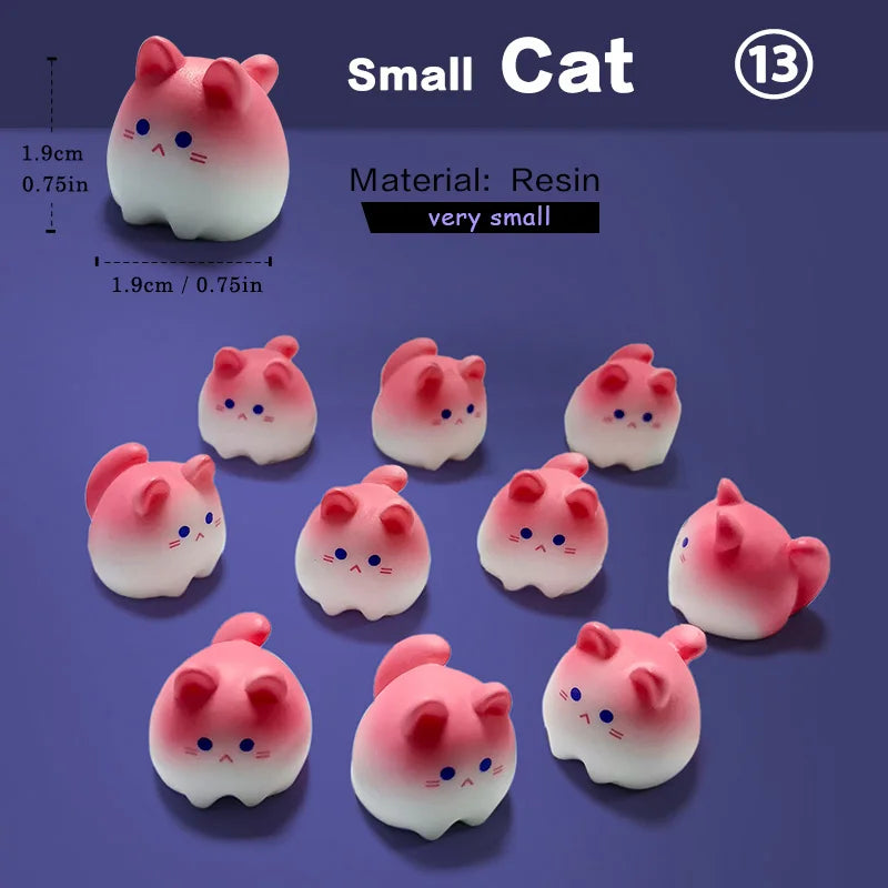 10Pcs Mini Animal Figurines Garden Decorations