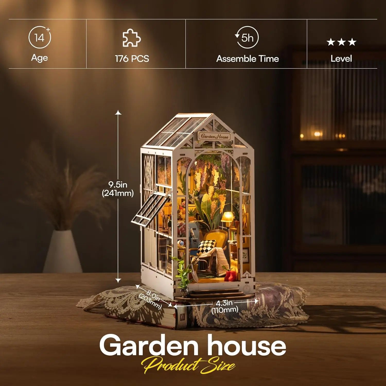 Robotime Rolife DIY Book Nook Miniature Dollhouse