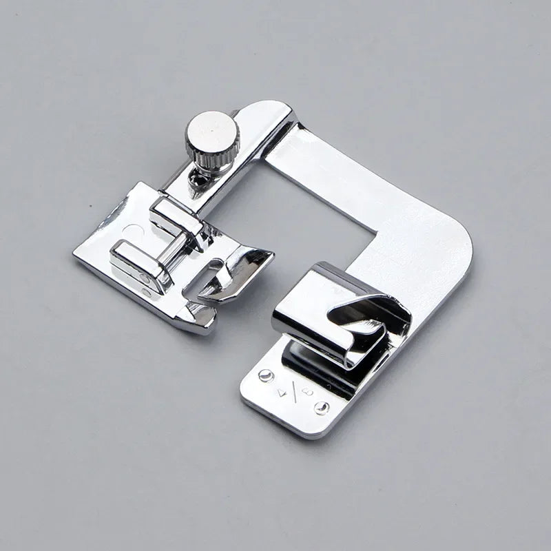 1pc Rolled Hem Presser Foot – 13/19/22mm for Domestic Sewing Machines