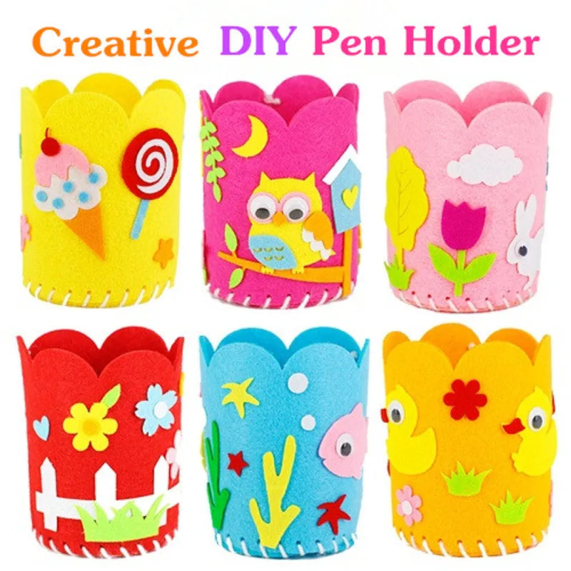 4PCS DIY Pencil Holder Craft Kit for Kids