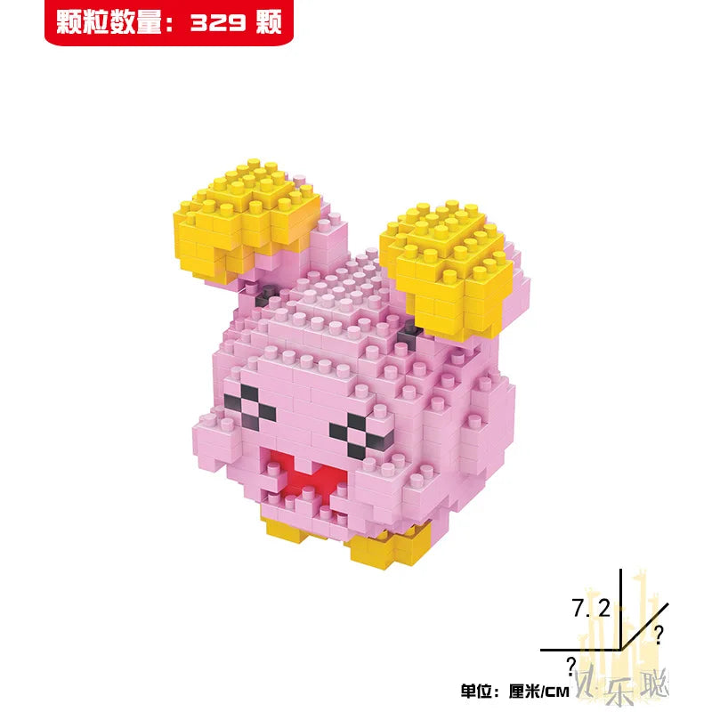 Mini Pokémon Building Blocks – Pikachu, Charizard, Eevee & More