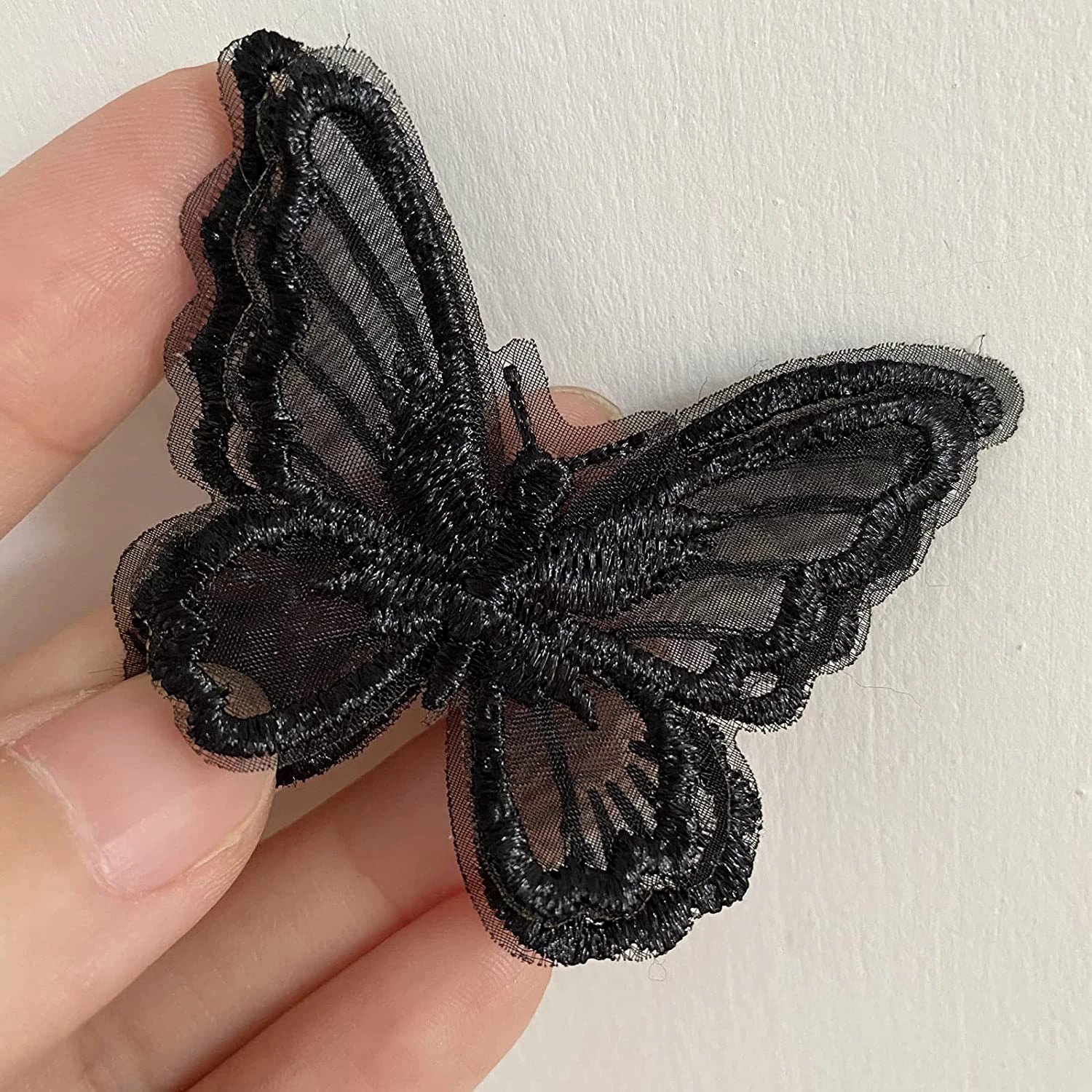 10Pcs Embroidered Butterfly Iron-On Patches