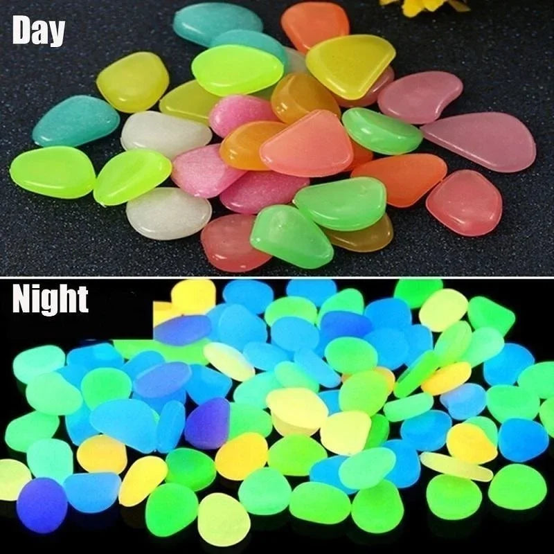 Glow-in-the-Dark Pebbles – Luminous Stones for Garden, Pathways & Décor