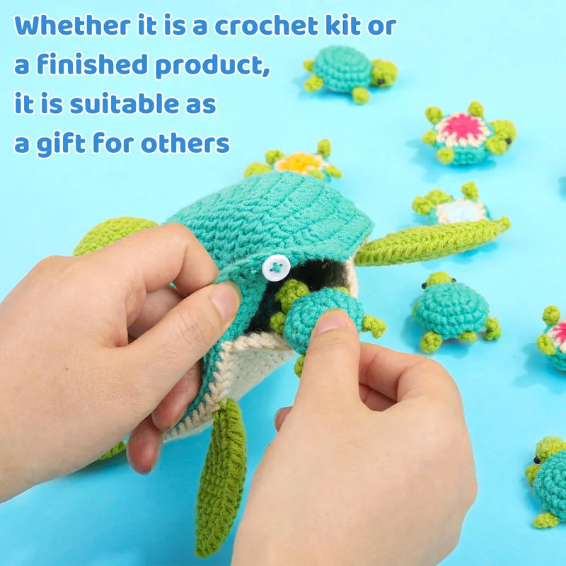 MIUSIE Beginner Crochet Kit with Memory Game