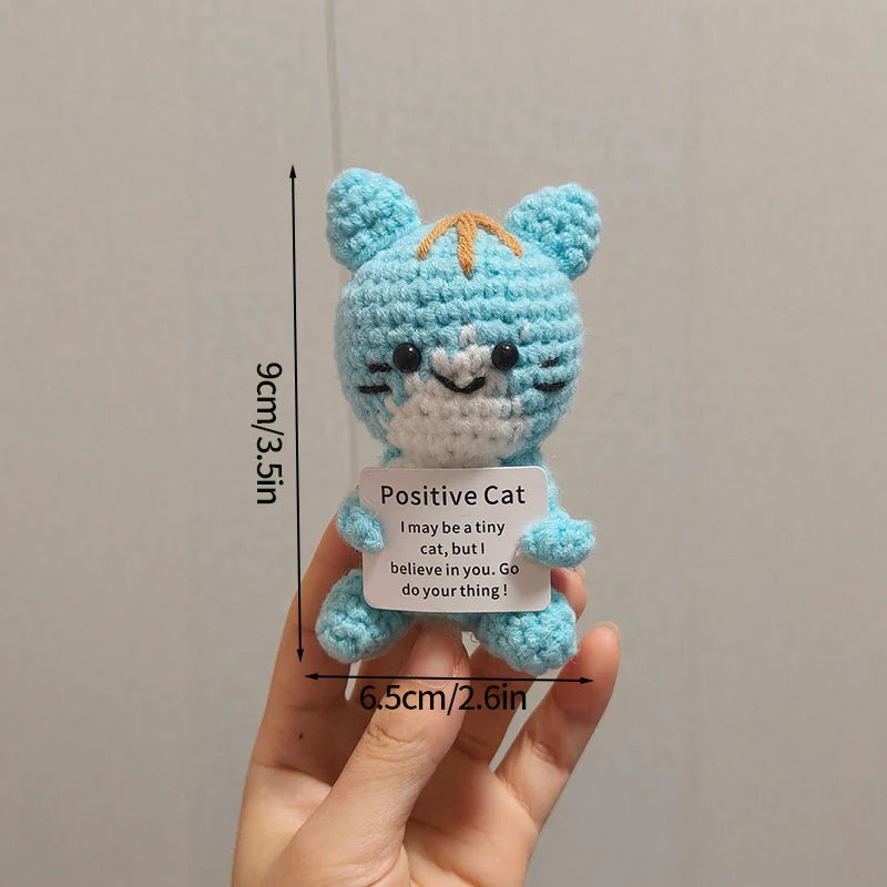 Positive Crochet Doll Kit – Handmade Gift with Affirmation Card