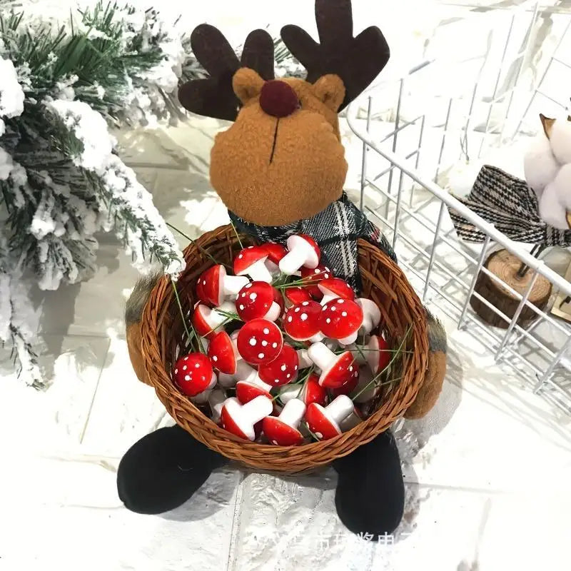 Mini Foam Mushroom Fairy Garden Decor for DIY Bonsai and Crafts